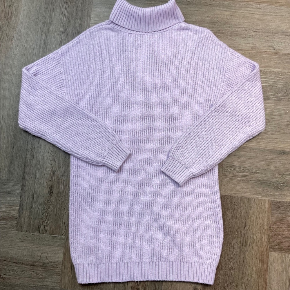 Old Navy Tunic Sweater Womens Extra Large Lavender SoSoft Turtleneck Pullover - Picture 3 of 8